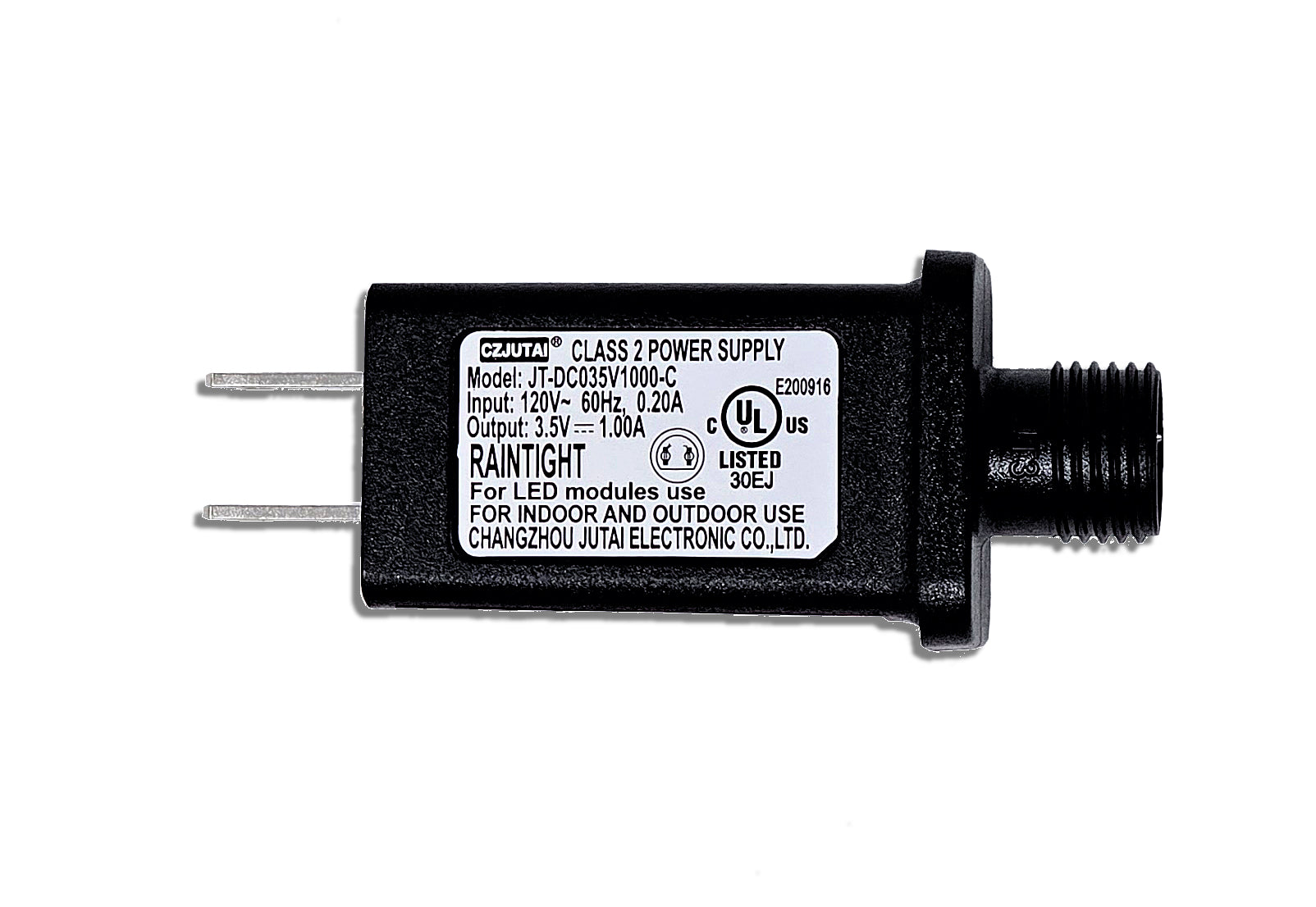 Replacement LED Power Adapter CZJUTAI JT-DC035V1000-C 3.5v 1.00a