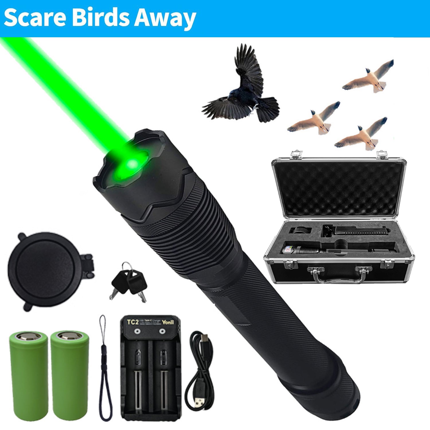 SL-120 - Bird & Rodent Laser Deterrent - 1W - Handheld Laser with Travel Case