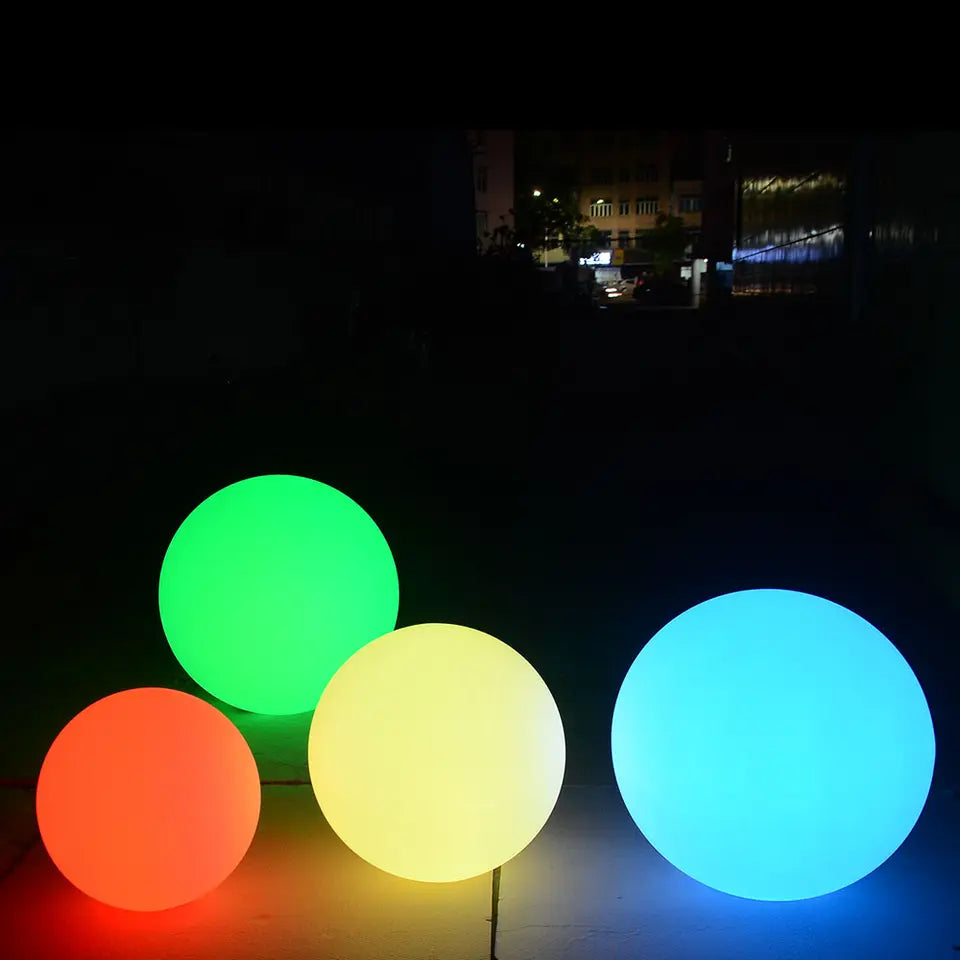 Spectrum Spheres - RGBW LED BALL/ORB - Outdoor and Indoor Light - Rechargeable Waterproof IP68 rated for Pool, Landscape, Weddings and Events