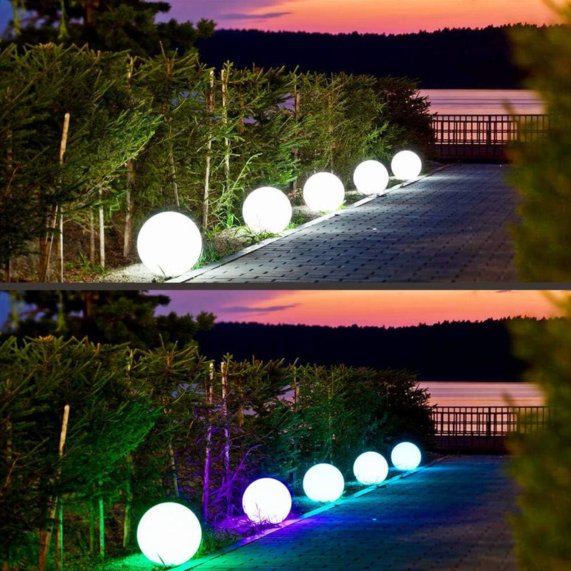 Spectrum Spheres - RGBW LED BALL/ORB - Outdoor and Indoor Light - Rechargeable Waterproof IP68 rated for Pool, Landscape, Weddings and Events