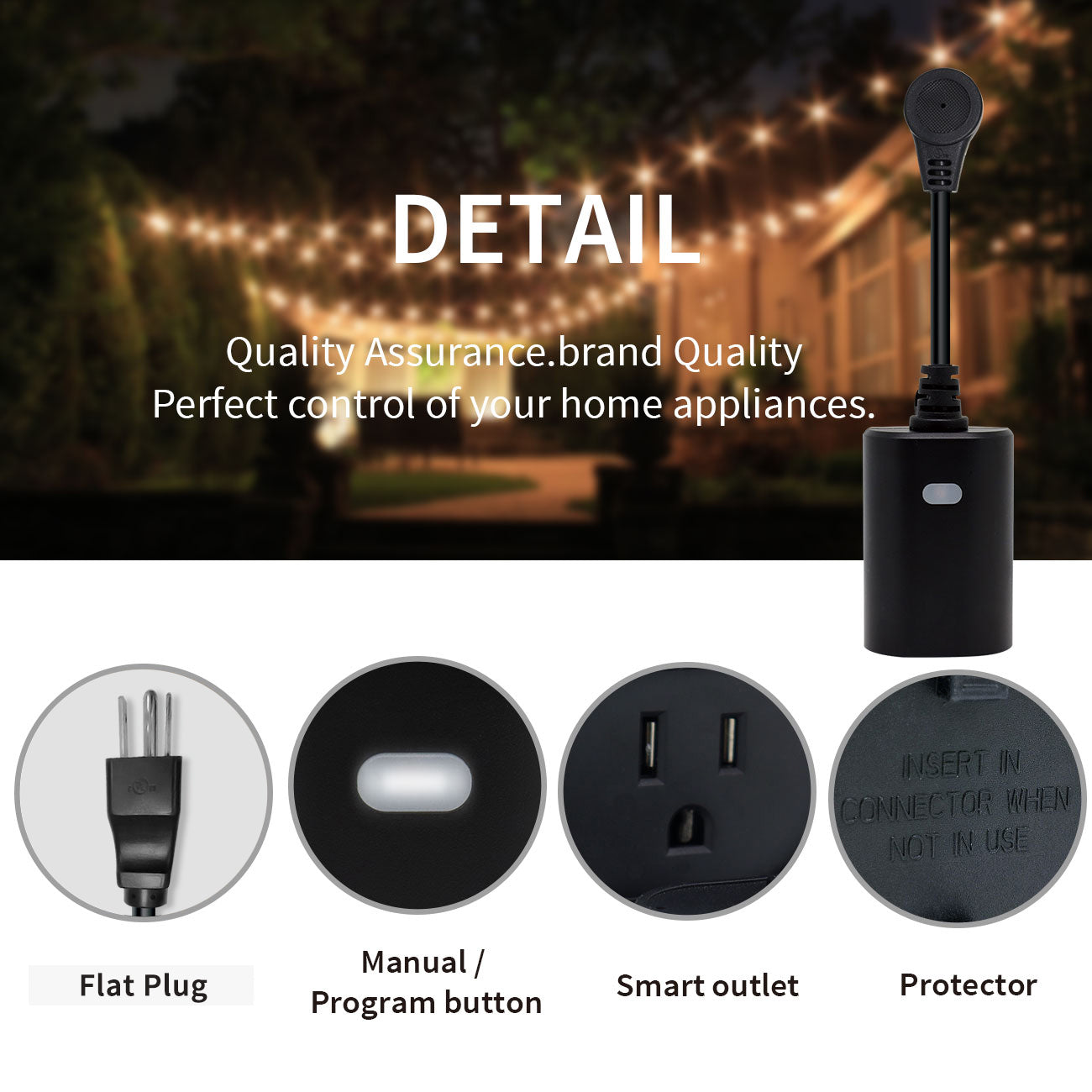 WiFi Outdoor Smart Plug - Minoston MP22W