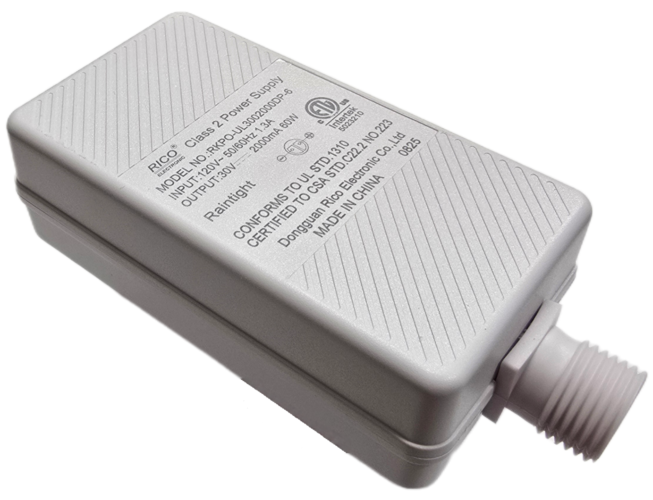Dongguan RICO Electronic - Power Supply 30v 2000mA RKPO-UL3002000DP-6 White