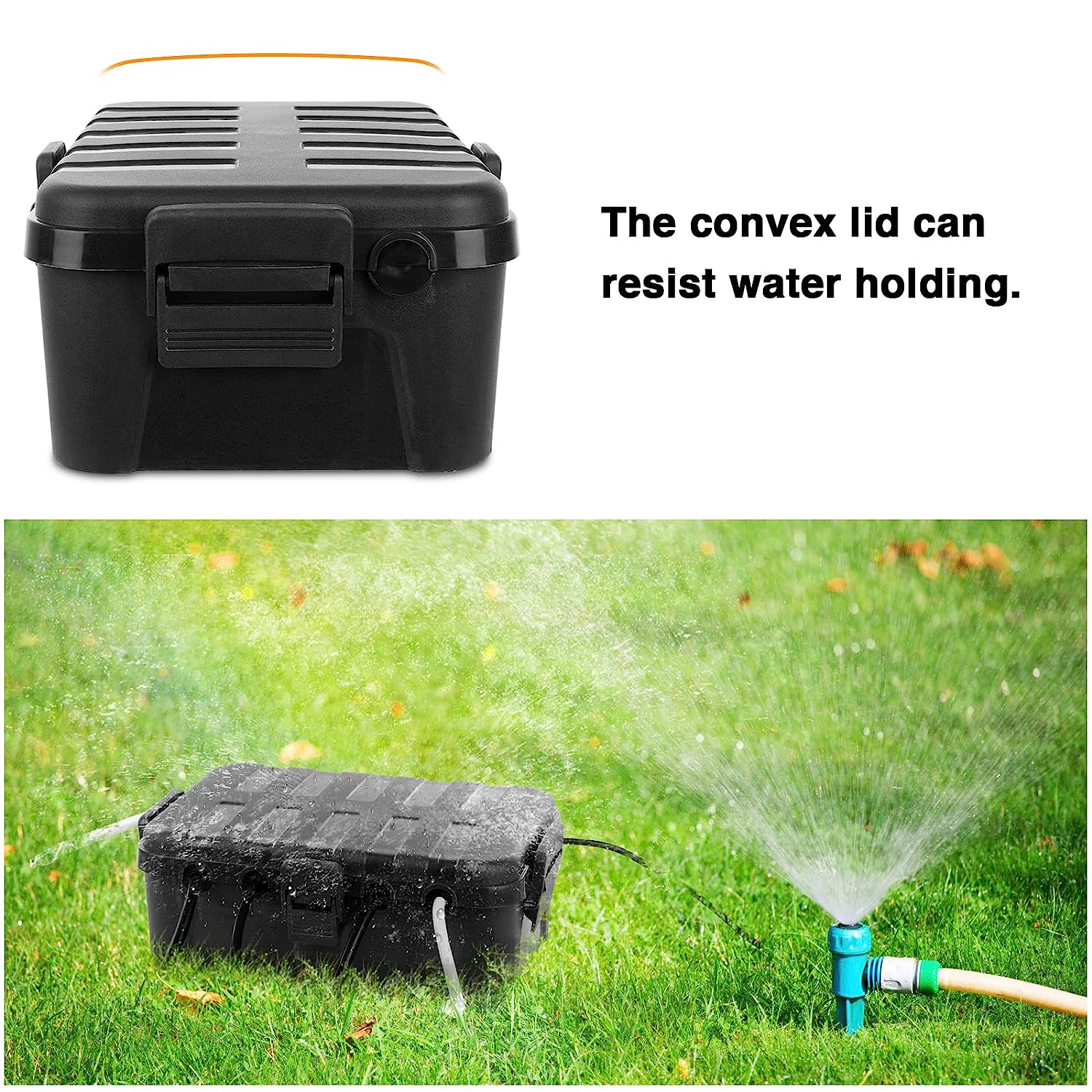 Large Outdoor Safety Enclosure Cover - Power Adapter - Extension Cord Safety Cover - IP44 Waterproof Seal, Weatherproof Electrical Enclosure Large Box