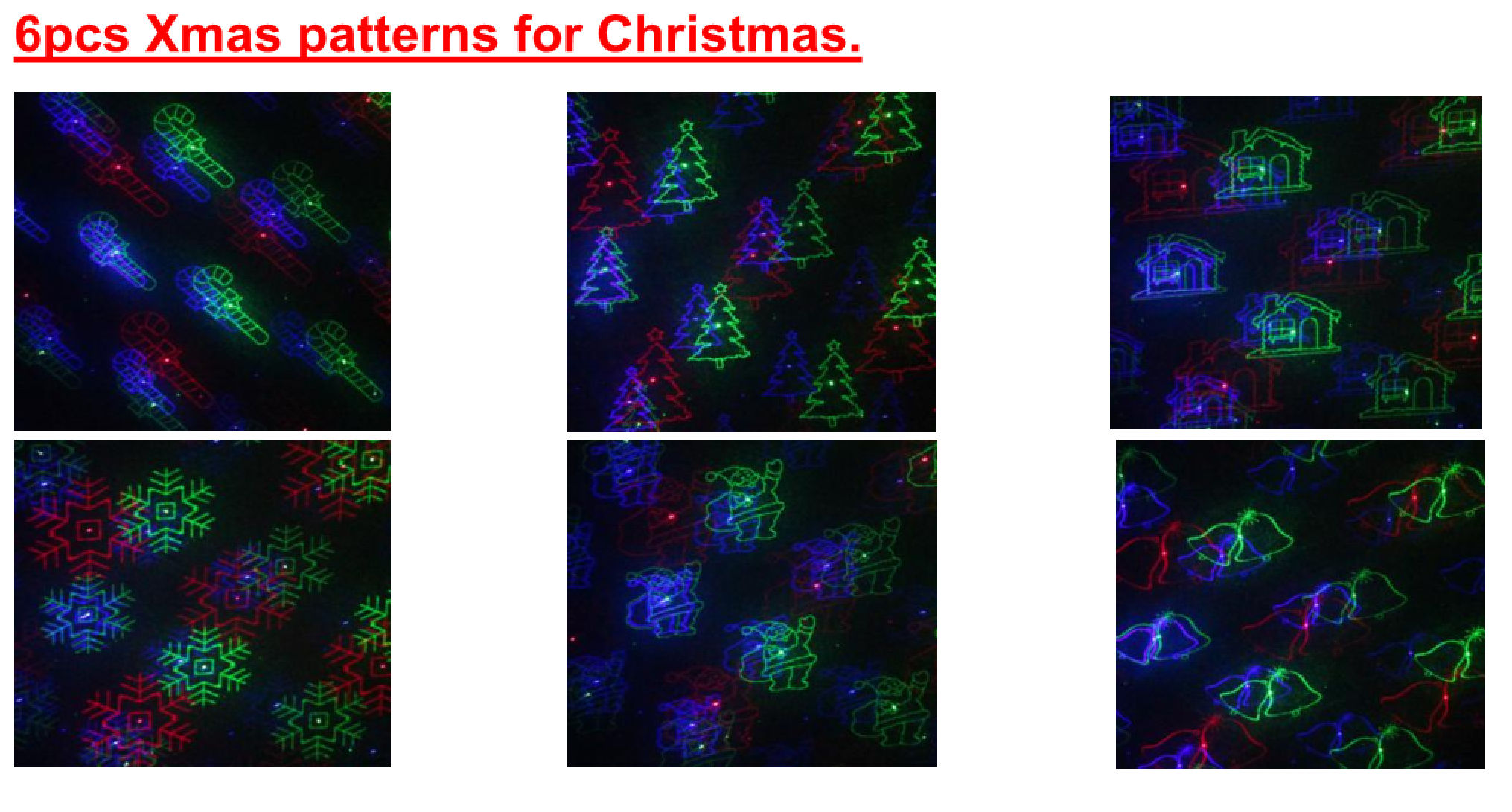 SL-38 - RGB Moving 18 Pattern Laser Christmas Light with Bluetooth Speaker - 2nd GEN - Spectrum Laser Lights