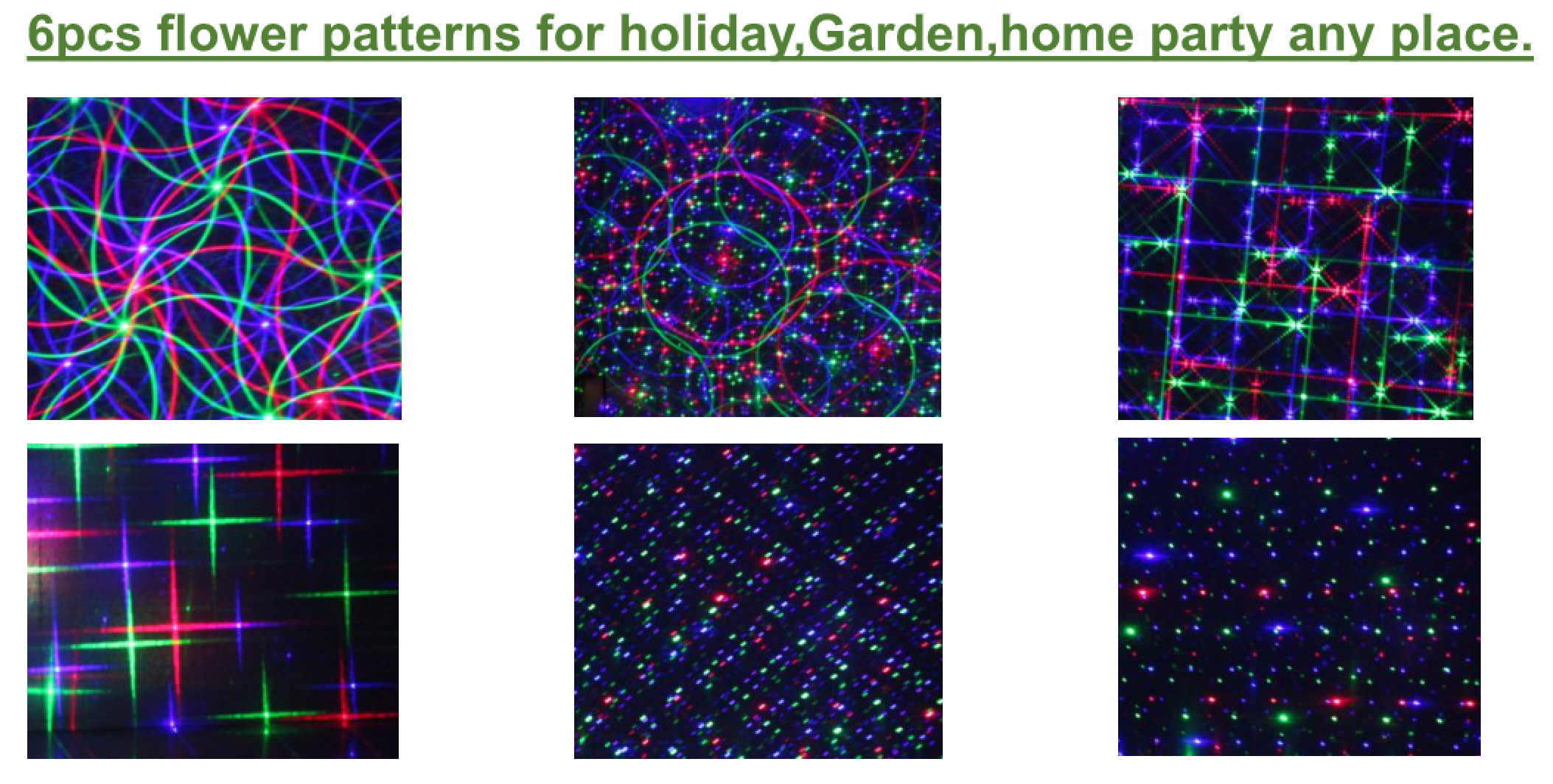 SL-37 - RGB Moving 18 Pattern Laser Christmas Light -2nd GEN - Spectrum Laser Lights