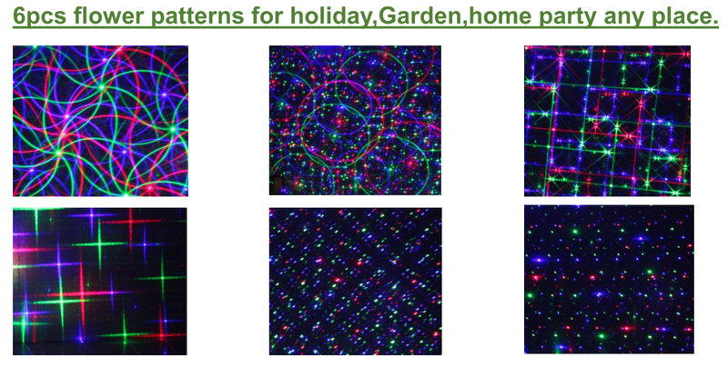 SL-37 - RGB Moving 18 Pattern Laser Christmas Light -2nd GEN - Spectrum Laser Lights