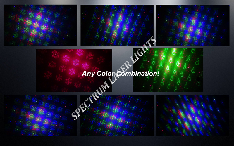 SL-37 - RGB Moving 18 Pattern Laser Christmas Light -2nd GEN - Spectrum Laser Lights