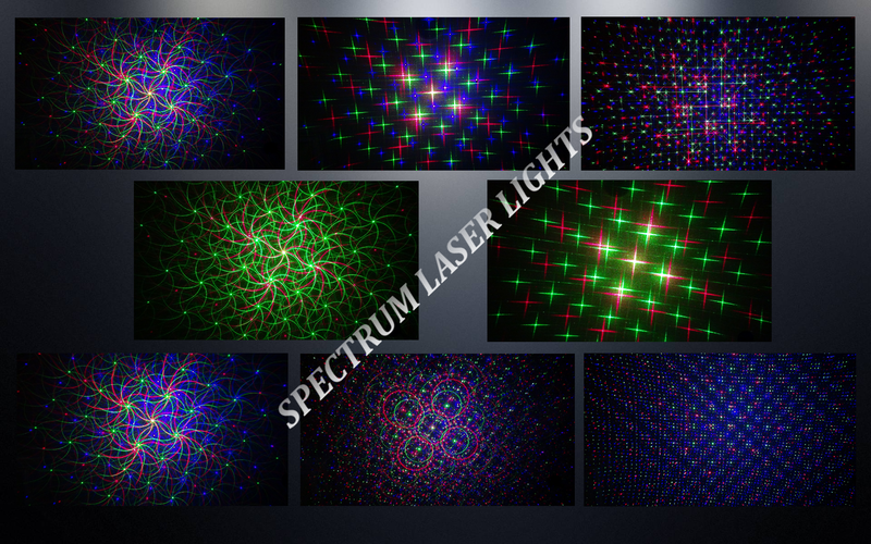 SL-37 - RGB Moving 18 Pattern Laser Christmas Light -2nd GEN - Spectrum Laser Lights