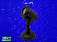 SL-29 Moving BLUE Firefly Laser Christmas Light - Spectrum Laser Lights
