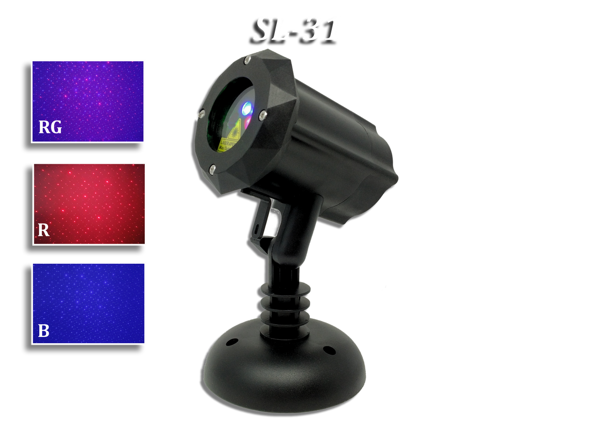 SL-31 - Freedom Projector - Red/Blue Moving Firefly Laser Light | 2nd GEN v2