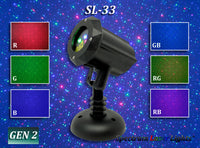 SL-33 - 3 PACK - RGB Moving Firefly Laser Christmas Light - 2nd GEN v2 - Spectrum Laser Lights