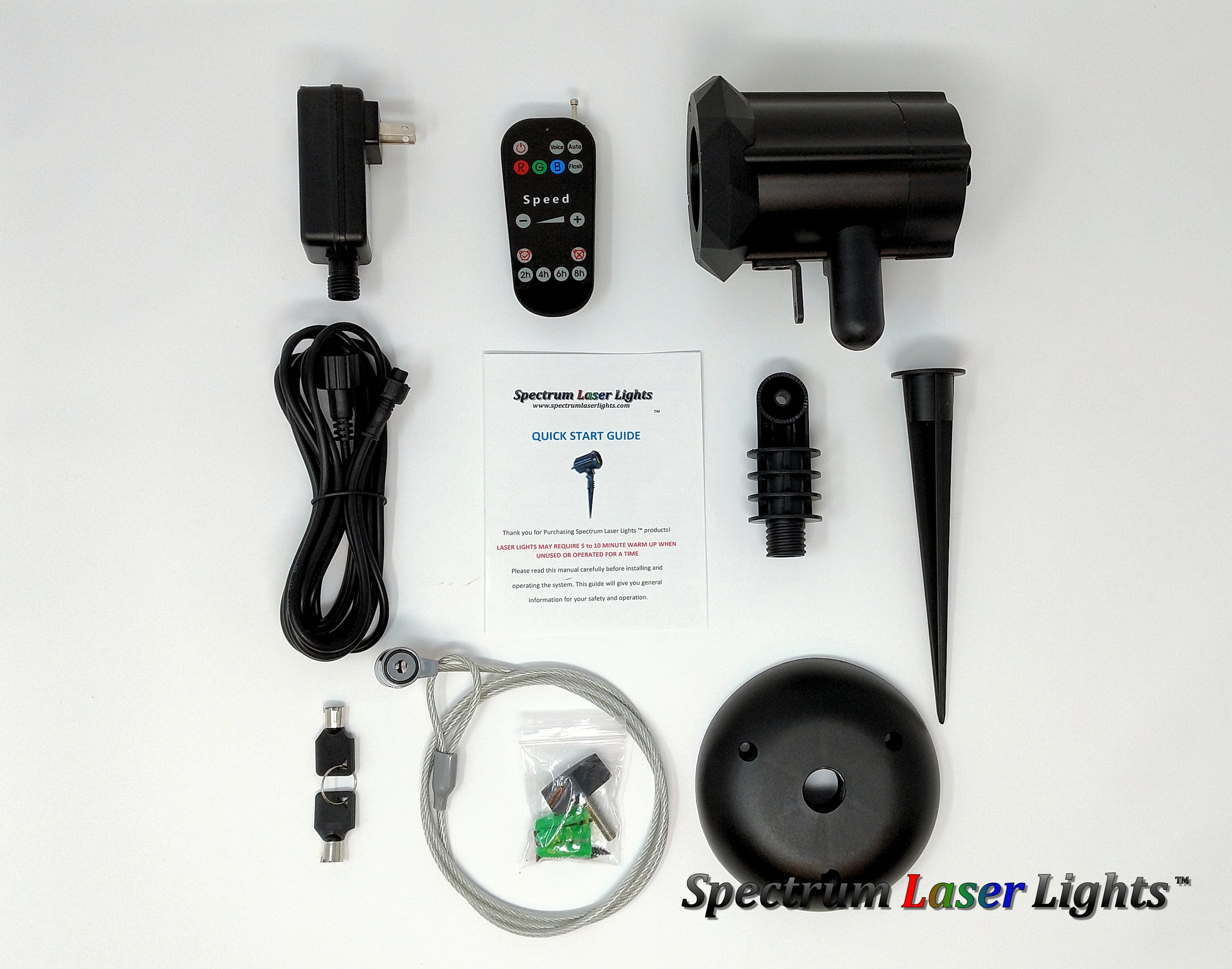 SL-34 - RGB Moving 8 Flower Garden Pattern Laser Light | 2nd GEN - Spectrum Laser Lights