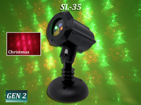 SL-35 Red | Green 16 Moving Christmas Patterns 2nd GEN v2 - Spectrum Laser Lights