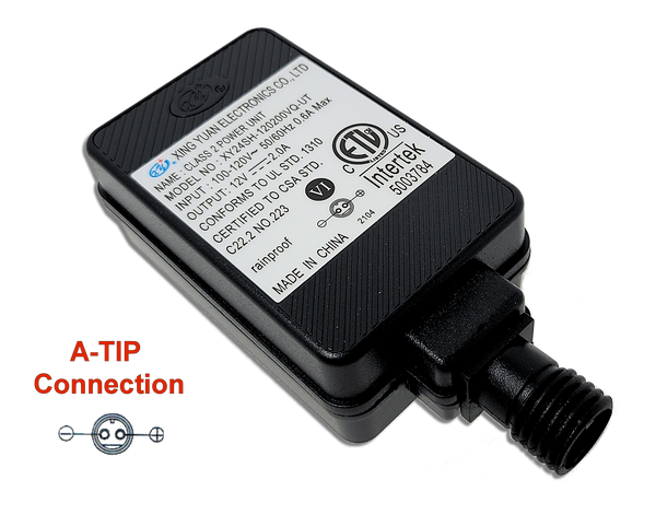 yu　1207 Xing Yuan Power Supply Adapter 12V 2.00A INTERTEK 5003784 XY