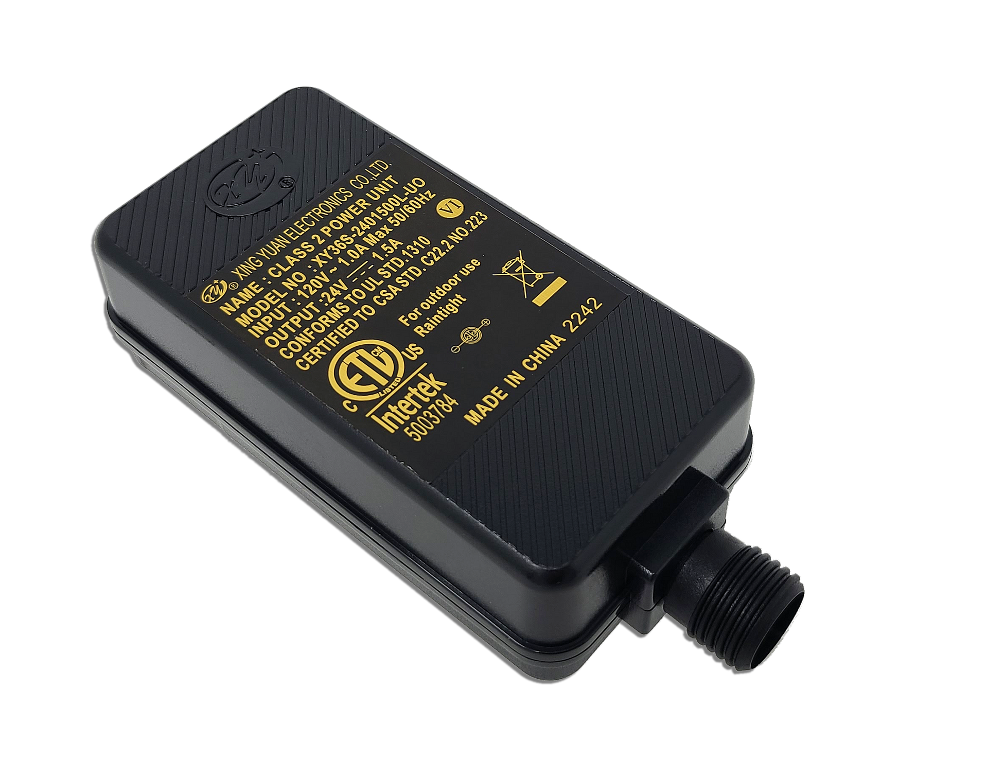 Xing Yuan 24V 1.5A Power Adapter Connection TIP B INTERTEK 5003784 X